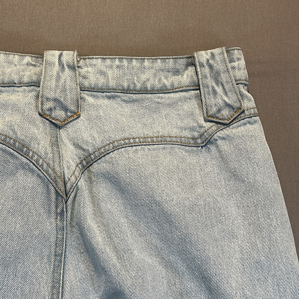 Et Clet Western Embroidered Flame Detail Straight Leg Jeans - Womens Small - Picture 13 of 16